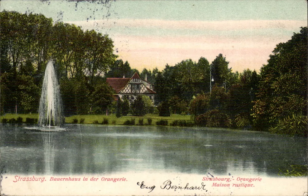 Estrasburgo - Casa rustica na Orangerie — Eug Bernhardt - Frente