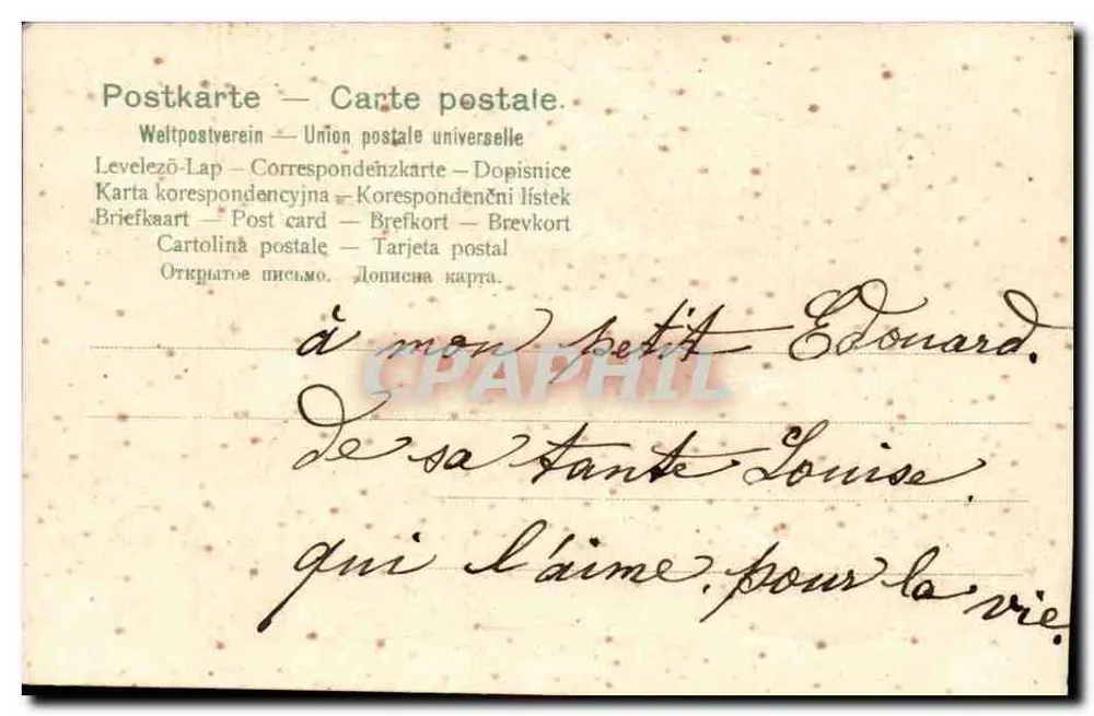 Elsässische Tracht — Elsässer Tracht — A. Glatzacker, n° A.760 - Rückseite