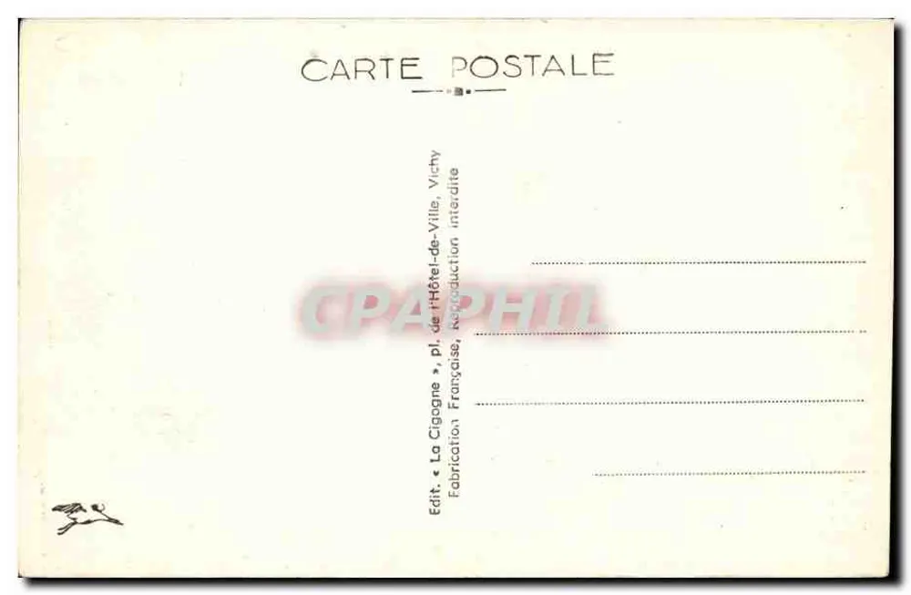 La Bourboule — Panorama — Die Monts Dore und das Tal der Dordogne — Verlag La Cigogne, n° 3004 - Rückseite