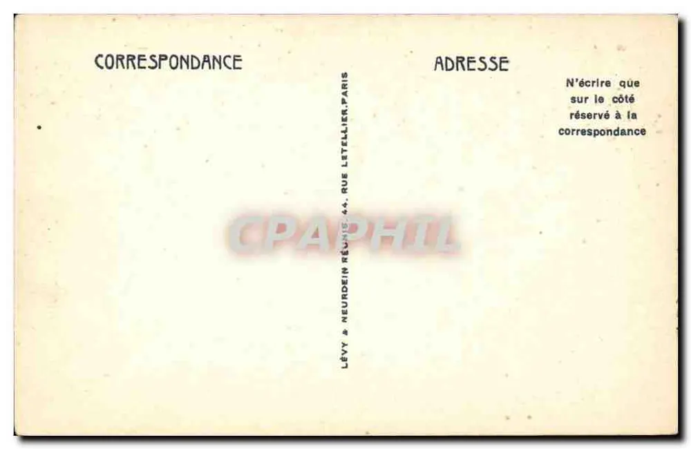 Clermont-Ferrand e a Cadeia dos Dômes — vista panorâmica com os picos identificados — editor Letellier Paris, n° 275 - Verso