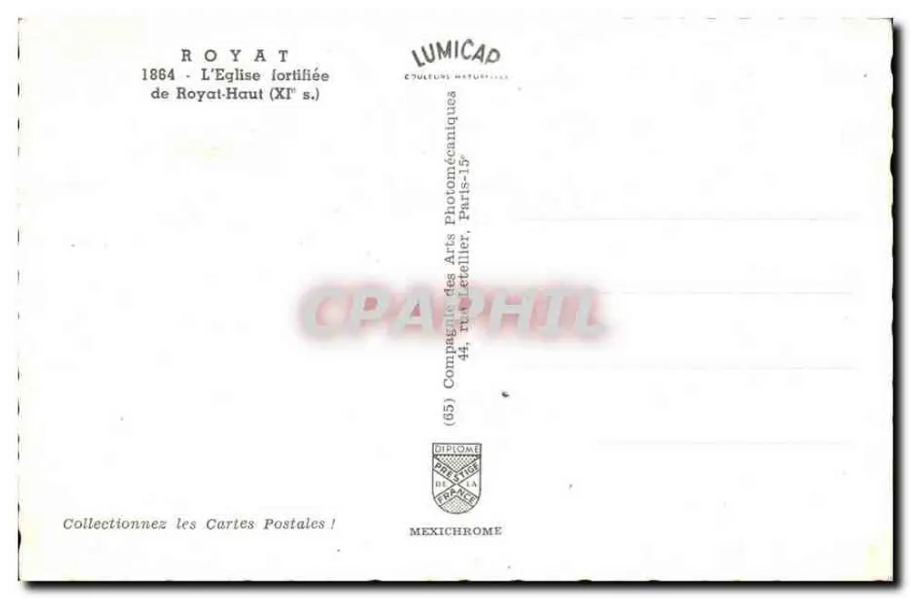 Royat-Haut — Die befestigte Kirche (11. Jh.) — IRIS - Rückseite