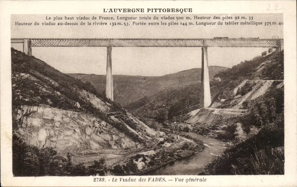 O Viaduto dos Fades — Vista geral — La Auvergne Pittoresque - Frente