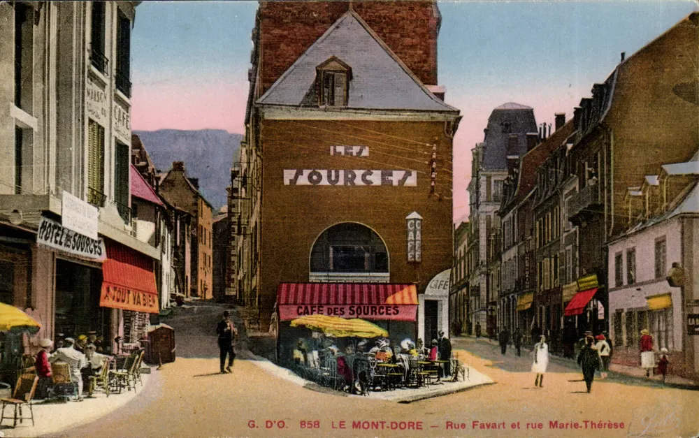 Le Mont-Dore — Rue Favart und Rue Marie-Thérèse — G. D'O. 858 - Vorderseite