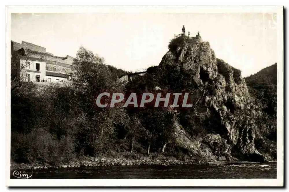 Châteauneuf-les-Bains — Ansicht der Jungfrau von Pic Alibert über der Sioule — Combier & Macon - Vorderseite