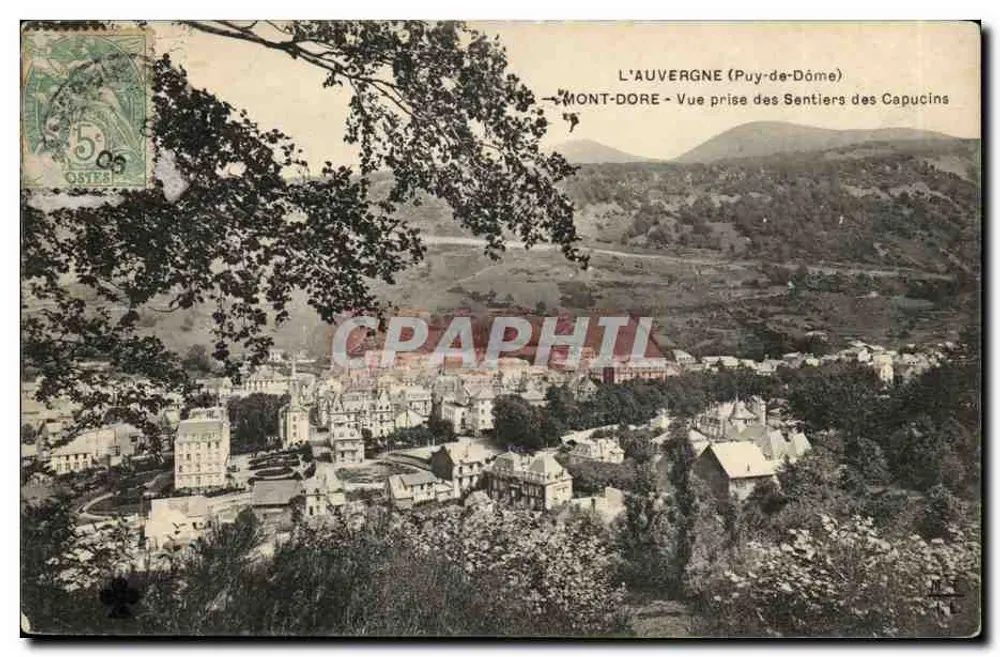 Mont-Dore (Puy-de-Dôme) — Ansicht von den Capucin-Pfaden — unbekannter Verleger - Vorderseite