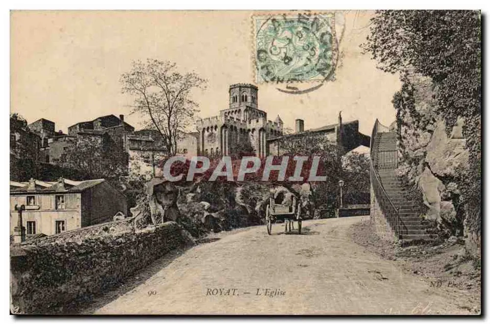 Royat — A Igreja — N.D. Phil, n°90 - Frente