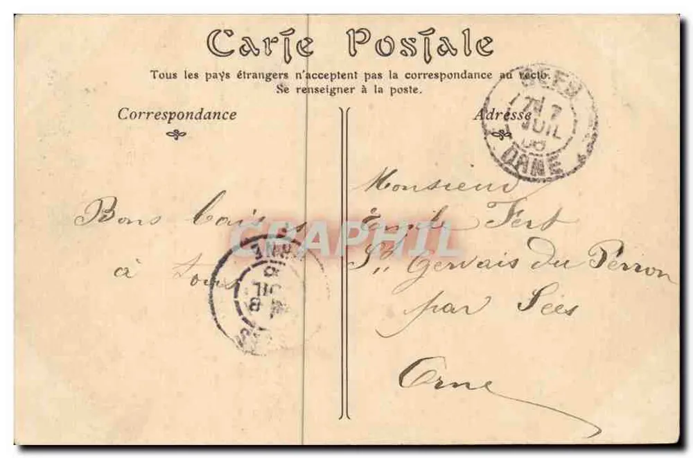 Royat — A Igreja — N.D. Phil, n°90 - Verso