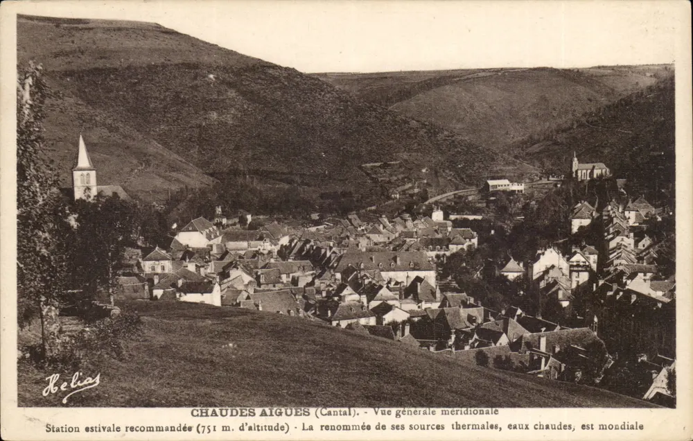 Chaudes-Aigues (Cantal) — Allgemeine südliche Ansicht — Helias - Vorderseite