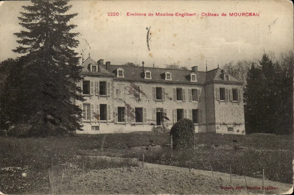 Schloss MOURCEAU — Umgebung von Moulins-Engilbert — Verlag Bonaoi - Vorderseite