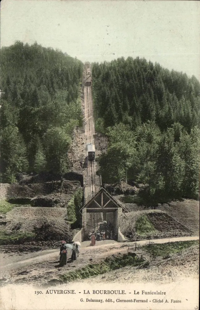La Bourboule - O Funicular — G. Delaunay, editor, Clermont-Ferrand - Frente