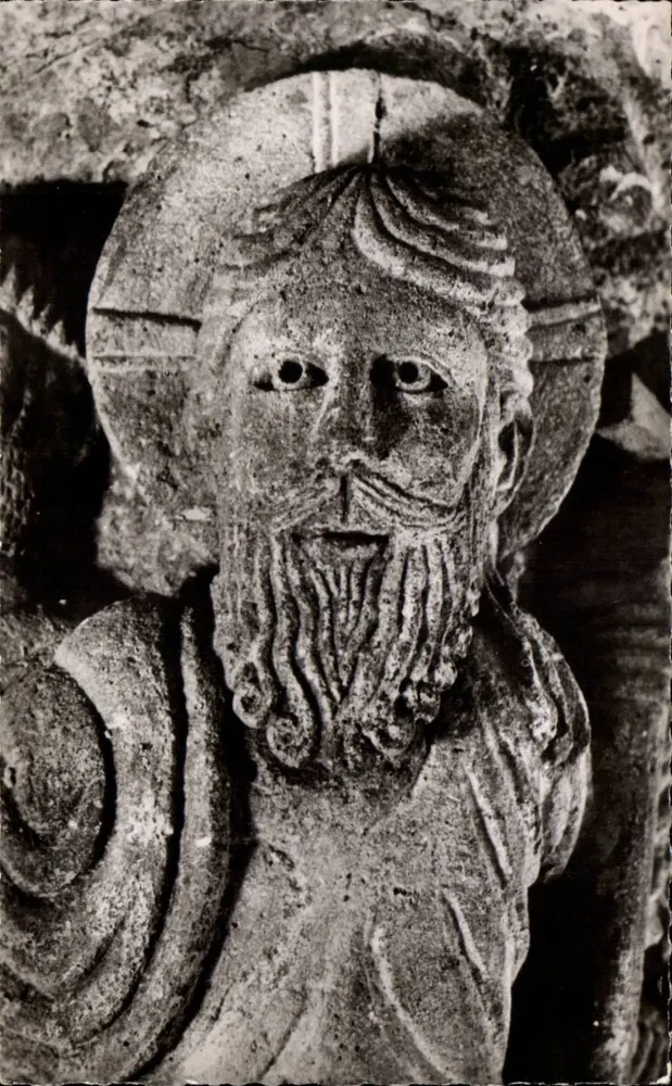 Saint-Nectaire — Engagiertes Kapitel — Christus und Zachäus — Detail — Société-Ausgabe der Kirche - Vorderseite
