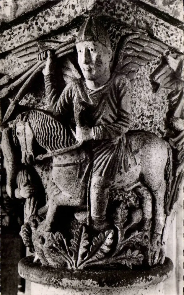 Saint-Nectaire — Capitel da Apocalipse, O Anjo Exterminador — Edição da Igreja - Frente
