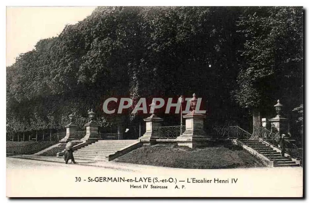 St-GERMAIN-en-LAYE — A Escada Henri IV — A. P. - Frente