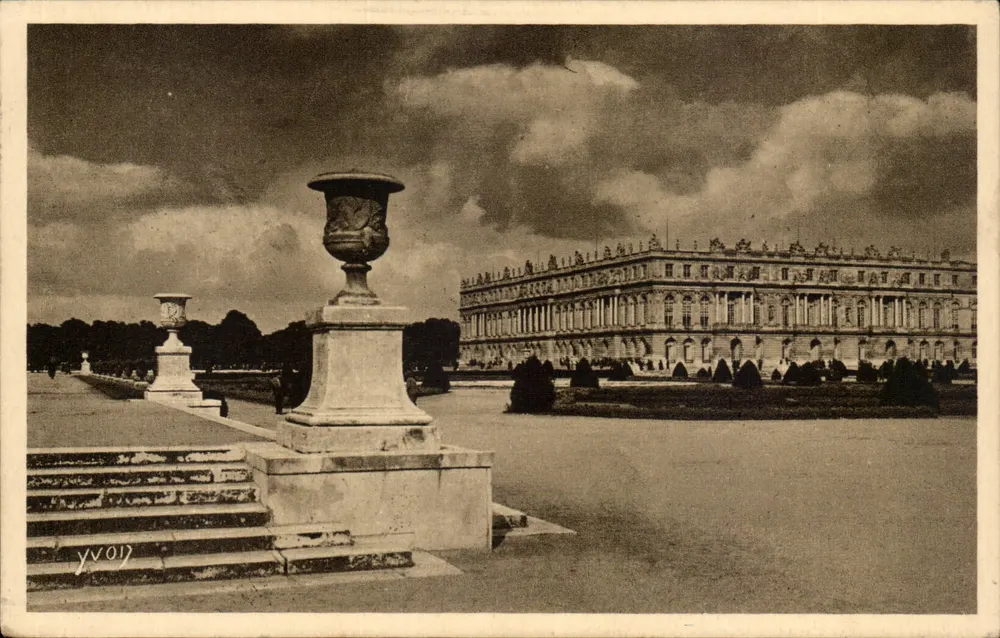 Château de Versailles — Gärten des Schlosses - Parterres du Midi — Kunstausgabe Yvon - Vorderseite