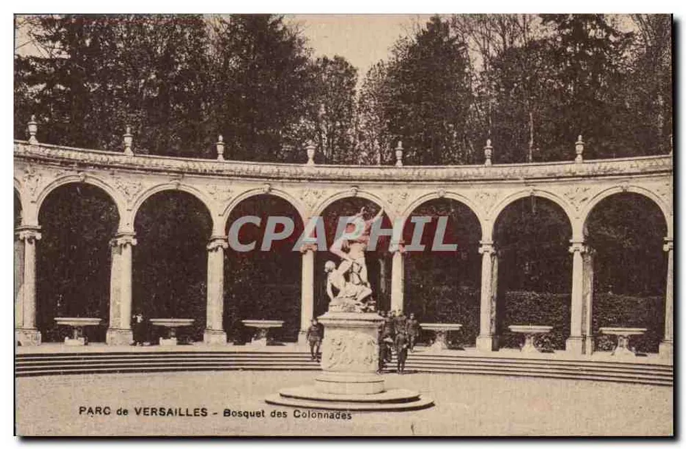 Parque de Versailles - Bosquet das Colunatas — editor Imprimerie Illustrée - Frente