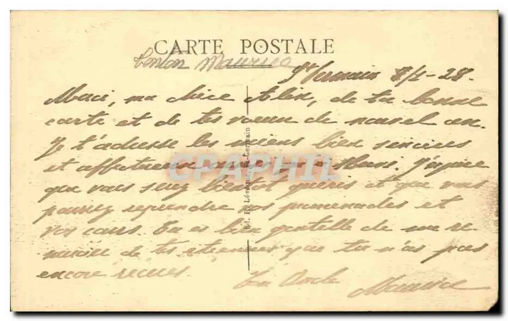 St-Germain-en-Laye — O Castelo — editor anônimo, n°2 - Verso