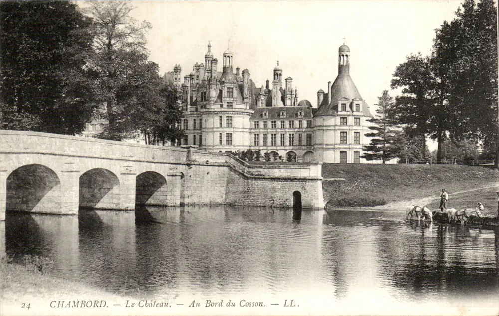 Chambord — Das Schloss — Am Ufer des Cosson — LL. - Vorderseite