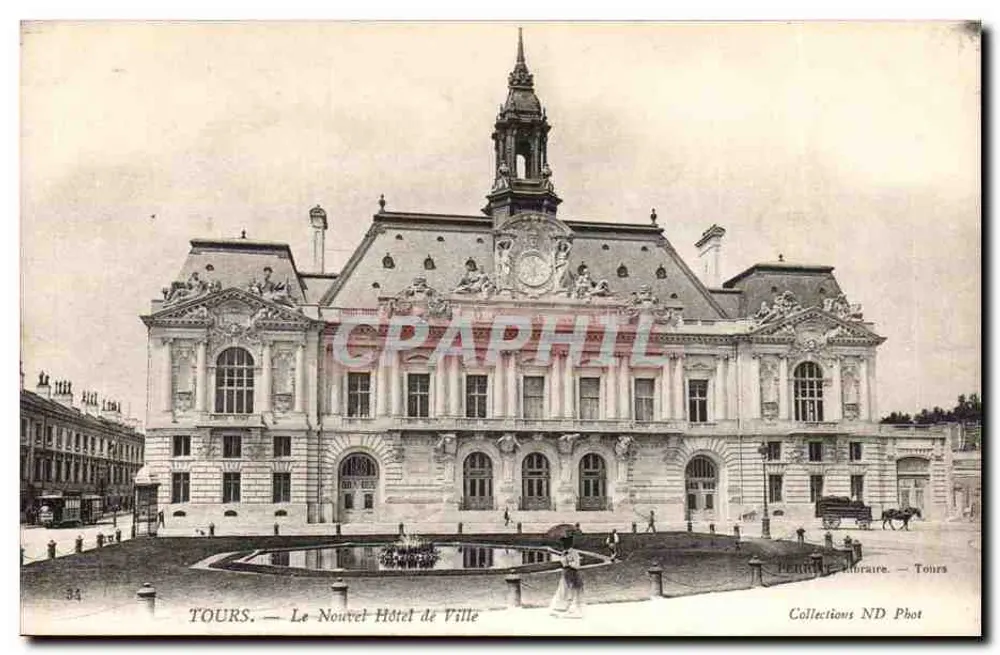 Tours — Das Neue Rathaus — Petits Libraire — Tours - Vorderseite