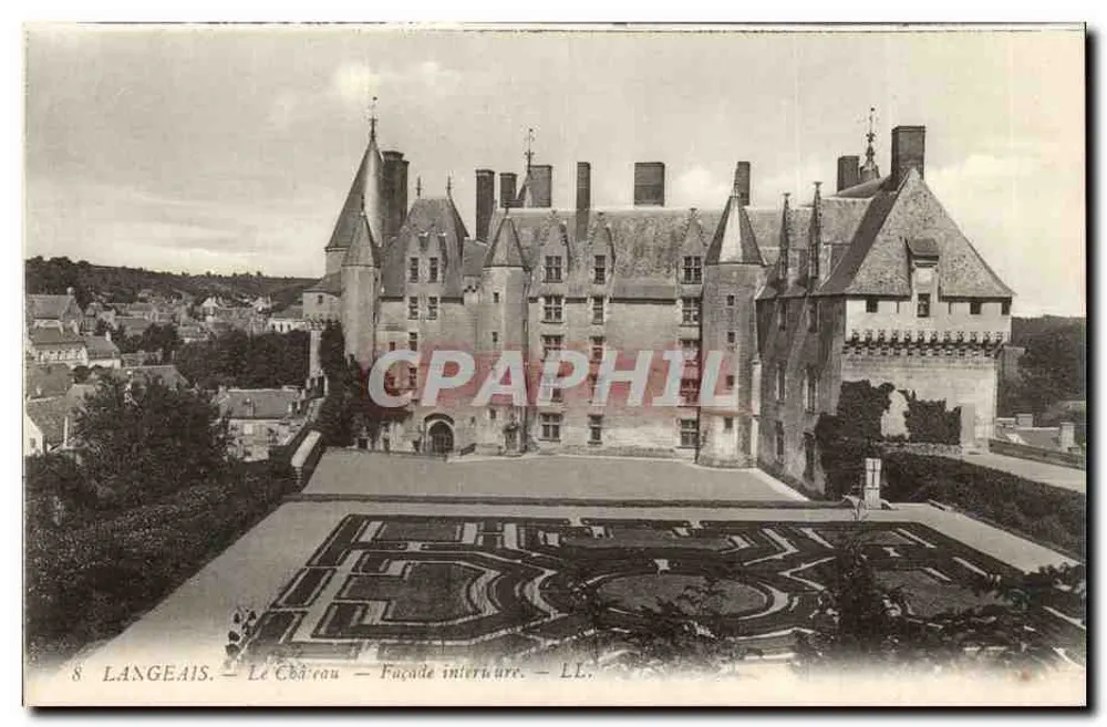 Langeais — Het Kasteel — Binnenkant — LL. - Voorkant