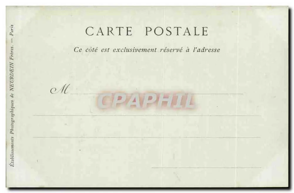 Amboise — O Castelo — Coleção A. De Pire - Verso