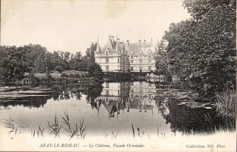 Azay-le-Rideau — O Castelo, Fachada Oriental — Collections ND. Phot. - Frente