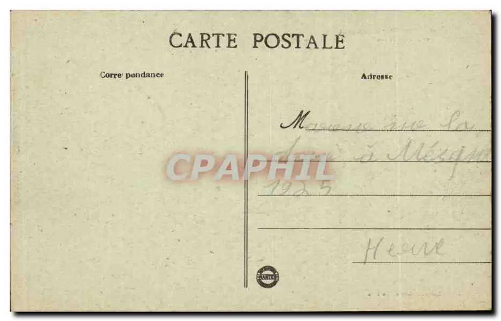 Ancenis - Militärparade auf der Rue Villeneuve — Librairie Renou, Ancenis - Rückseite