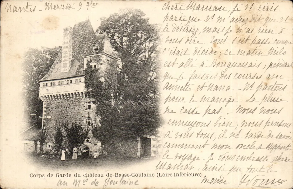 Wachhaus des Schlosses Basse-Goulaine — Loire-Inférieure — anonymer Verlag, Seriennummer nicht sichtbar - Vorderseite
