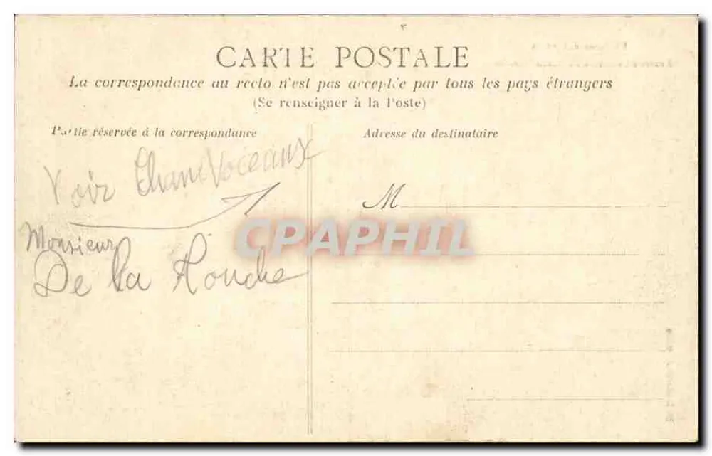 Entrada do Castelo de Champtonceaux — Arredores de Ancenis — editor não identificado - Verso