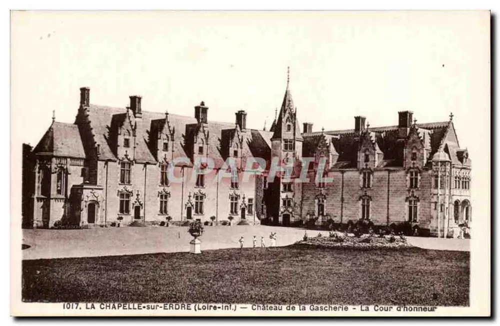 LA CHAPELLE-sur-ERDRE (Loire-Inf.) — Schloss la Gascherie — Der Ehrenhof - Vorderseite