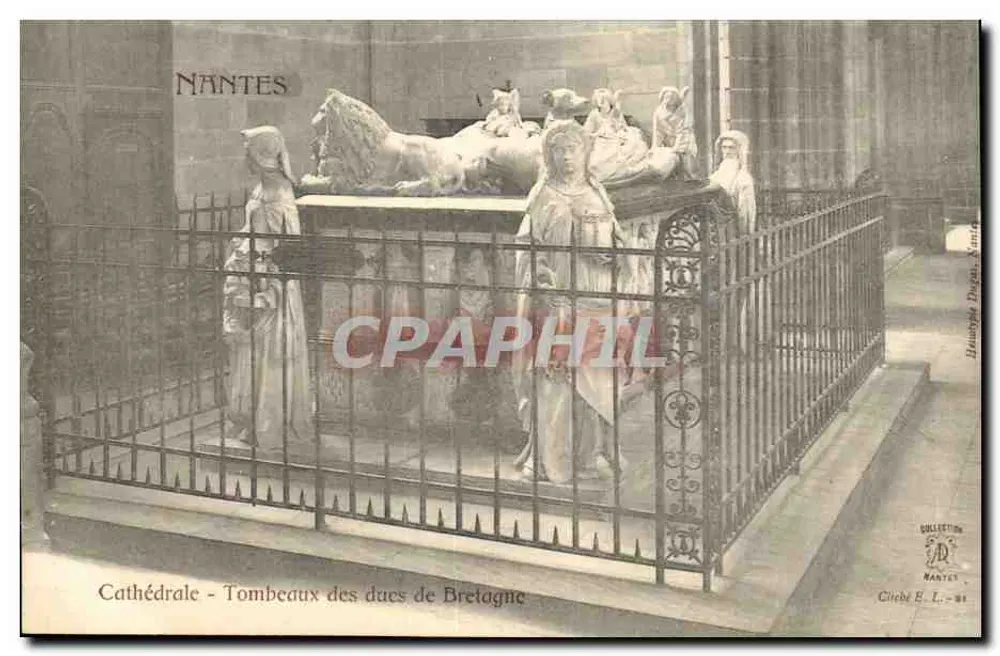 Nantes - Kathedrale - Grabmale der Herzöge von Bretagne — Cliché E. L. - Nantes - Vorderseite