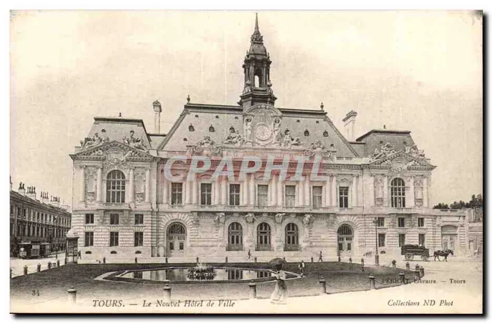 Tours — A Nova Prefeitura — Périsal, Livreiro — Tours - Frente