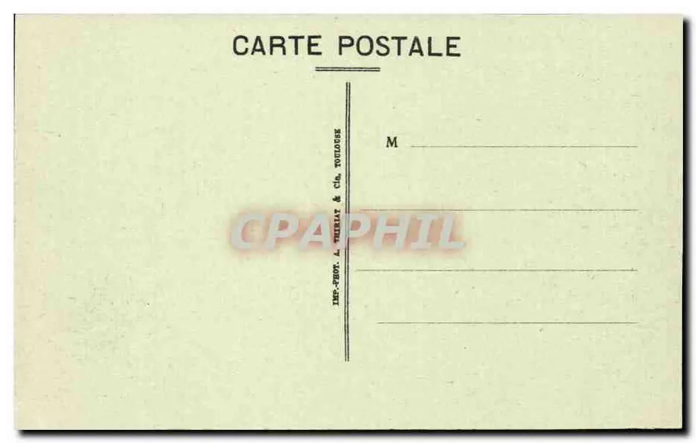 Tours (Loire-et-Cher) — Das Neue Rathaus — Impr. P. & Thiriat & Cie, Toulouse, Verleger - Rückseite