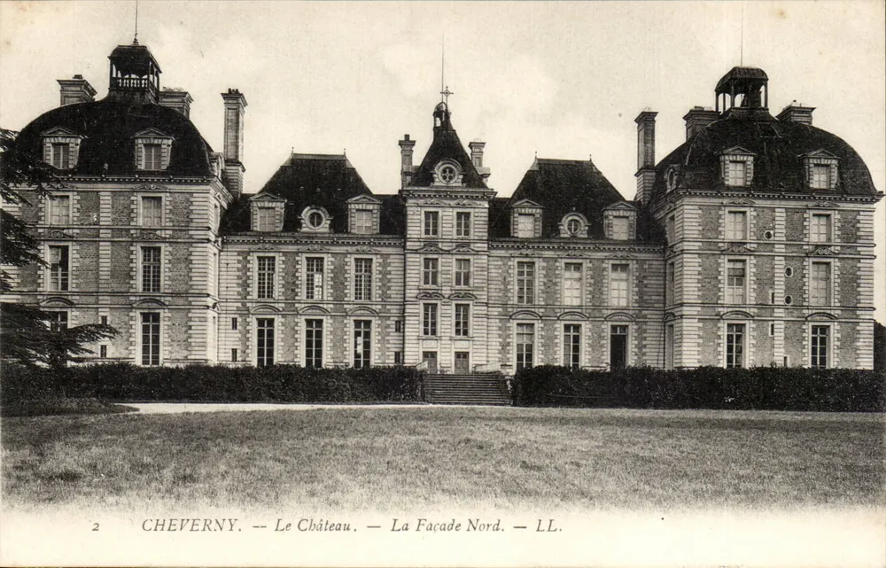 Cheverny — O Castelo — A Fachada Norte — LL. - Frente
