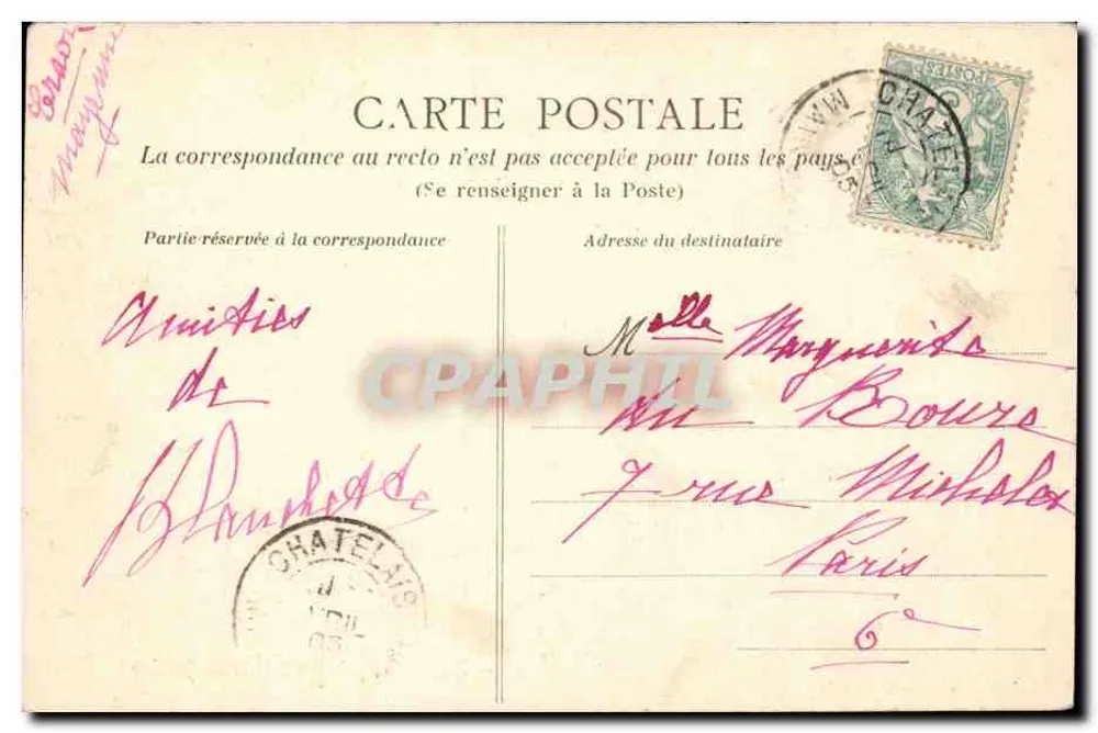 Laval — Panorama genomen vanaf het Paleis van Justitie — Collectie B. D., Laval - Achterkant
