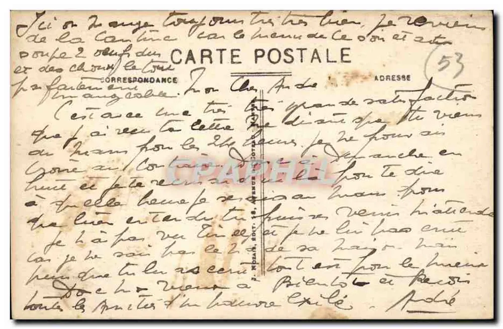 Laval — Die Kathedrale, die auf das 11. Jahrhundert zurückgeht — unbekannter Verlag, Nr. 49 - Rückseite