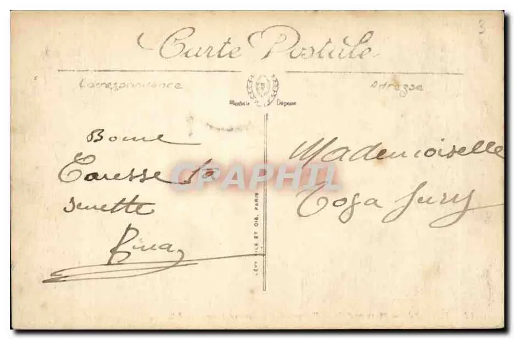 Toulon — Denkmal der Vereinigung und das Grand Hotel — LL. - Rückseite