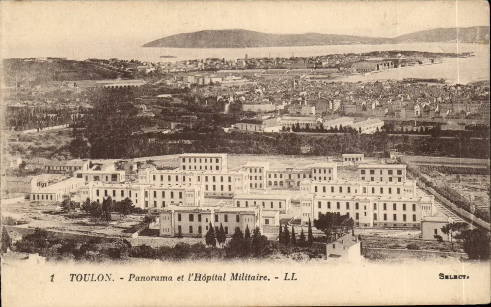 Toulon - Panorama und das Militärkrankenhaus - LL - Select - Vorderseite