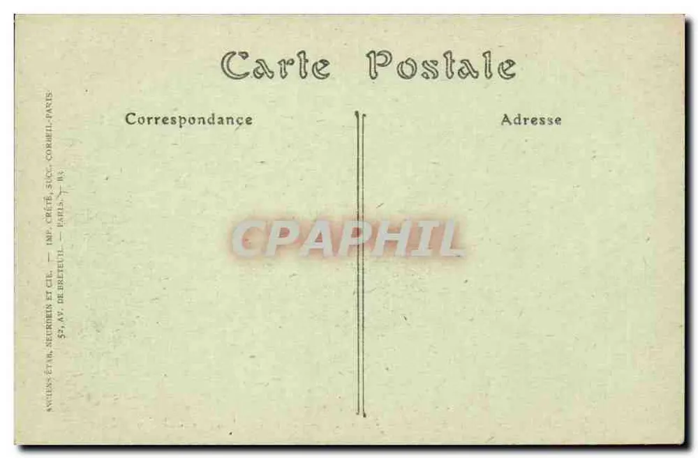 Caen — Escola Normal de Meninas (antigo Palácio dos Duques) - Verso