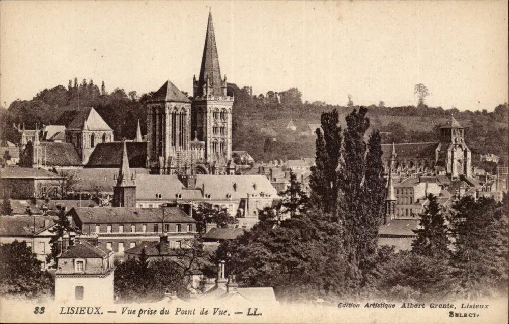 Lisieux — Vista tirada do Ponto de Vista — Edição Artística Albert Grente, Lisieux - Frente