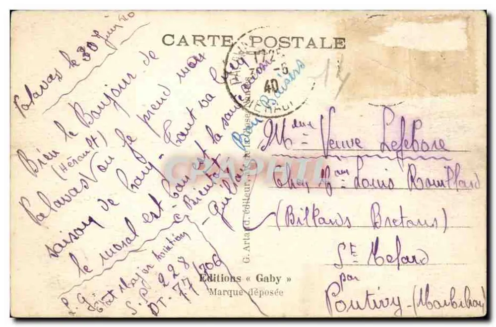 Palavas-les-Flots (Hérault) — O Canal — Gaby, n°14 - Verso