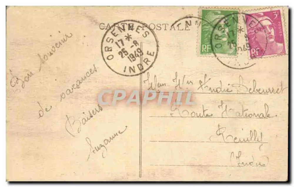 GARGILELLE (Indre) — O Castelo — M 733 - Verso