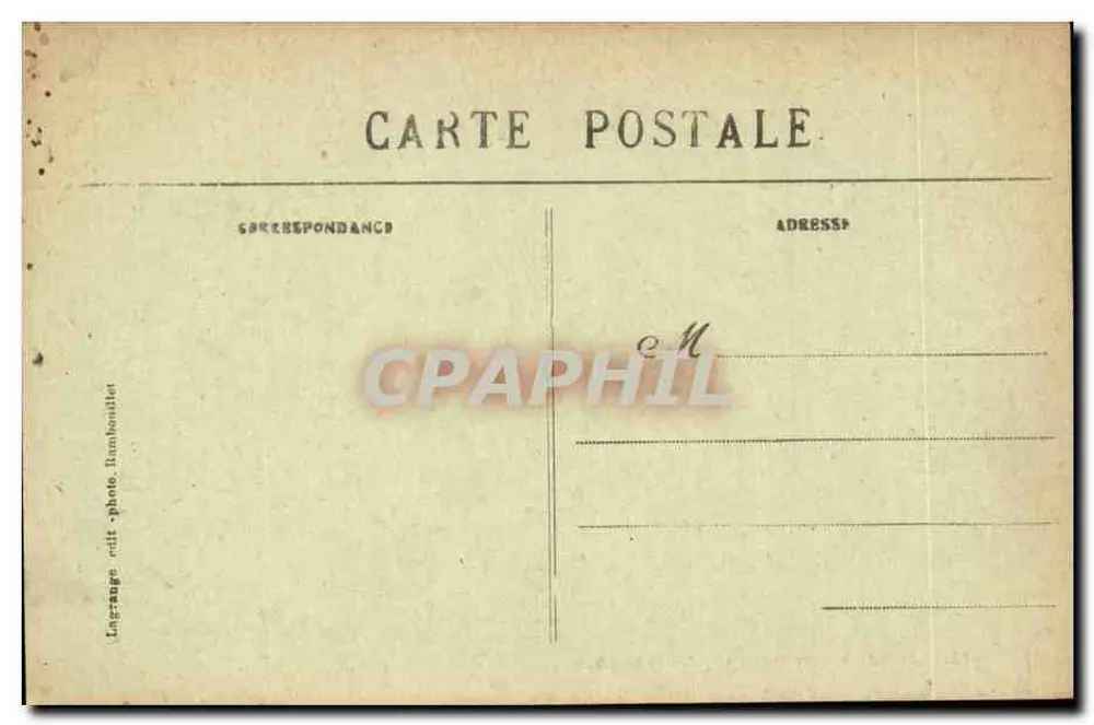 Castelo de Rambouillet - A Antecâmara — n°70 — Lagrange - Verso