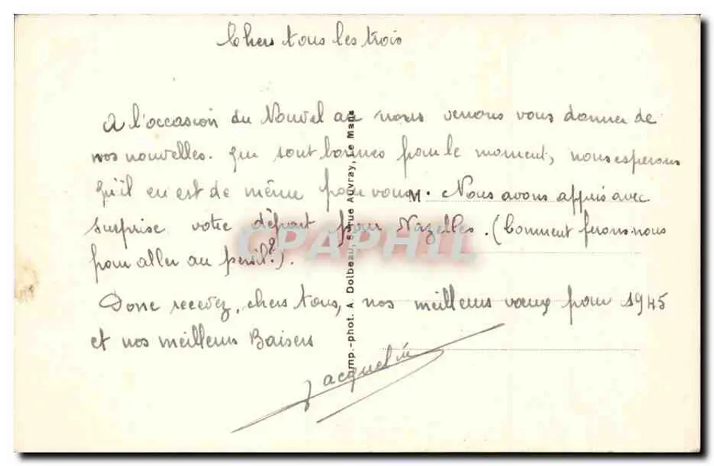 Le Mans — O Teatro — Visa DD n°348 - Verso