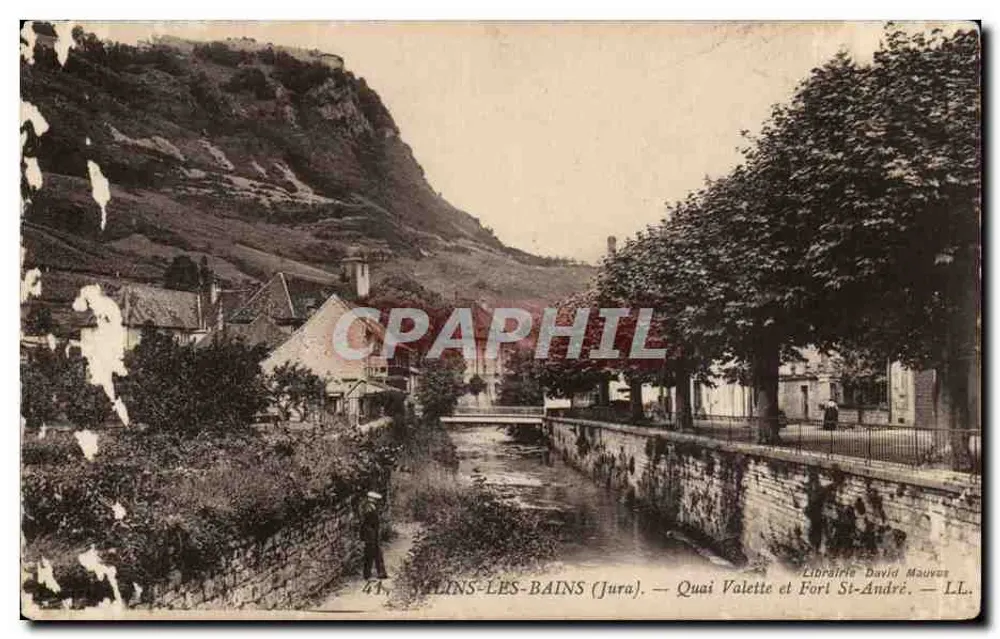 Villains-Les-Bains (Jura) — Quai Valette et Fort Saint-André — Librairie David Mauves - Vorderseite