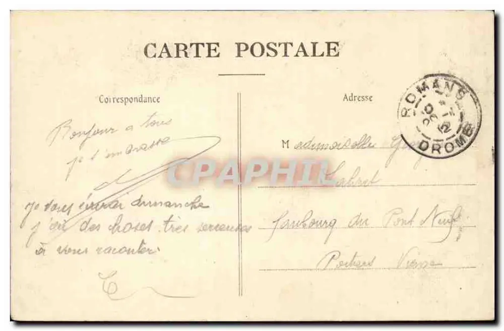 Tal der Bourne (Isère) — Ansicht vom Pont de Goule Noire — Verleger: Borden Automobiles & Imprimeurs - Rückseite