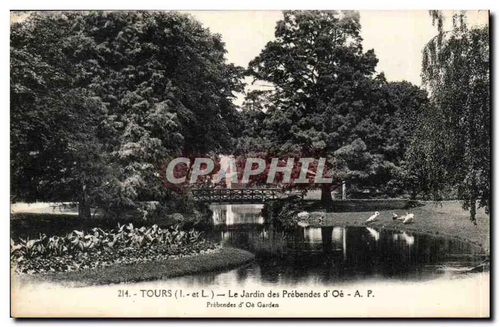 Tours (Loire-et-Cher) — O Jardim das Prebendas d’Oë — A. P. - Frente