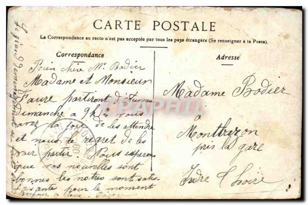 Toulon — O Museu — Editor Staerck, número de série não visível - Verso