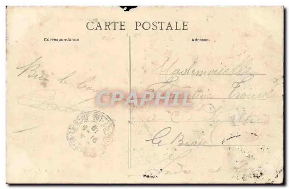 La Rochelle – Rue Guittton - Le Cèdre — R.B.L.R. - 1911 - Verso