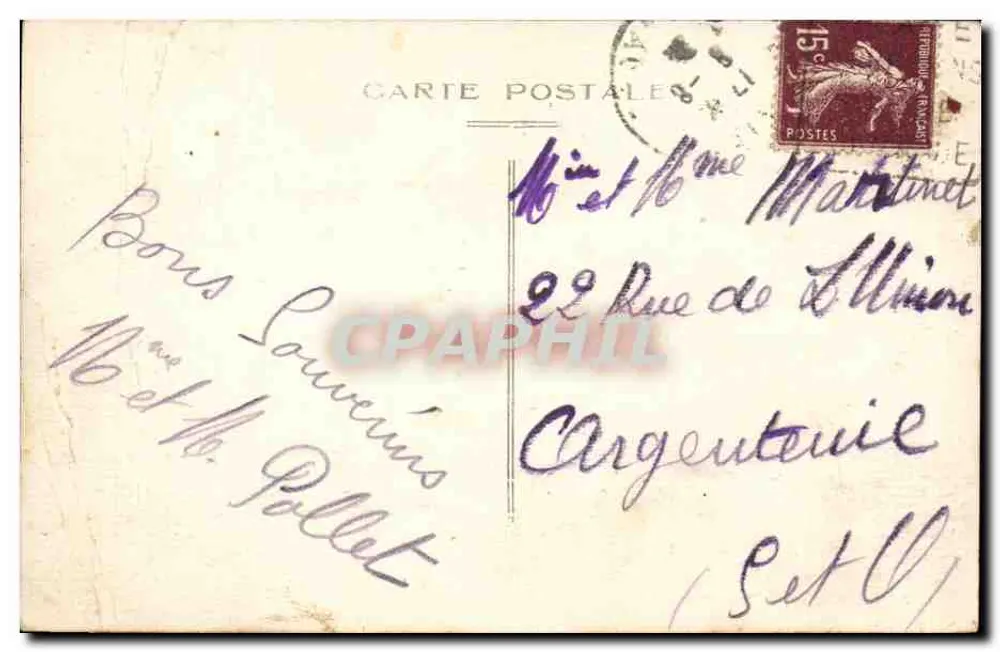 Falaise, vista do Monte Myra — C. Jeanme, fot. Falaise, n°25 - Verso