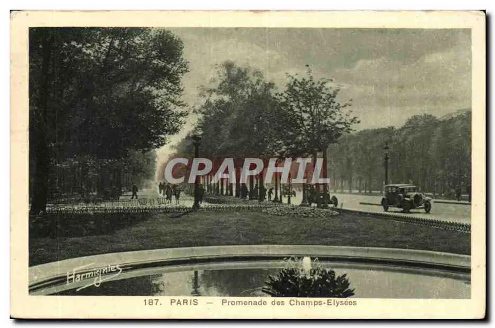 Paris — Promenade dos Champs-Élysées — Harmignies, n°187 - Frente